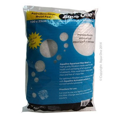 Aqua One Filter Wool Coarse 200x25cm Bag