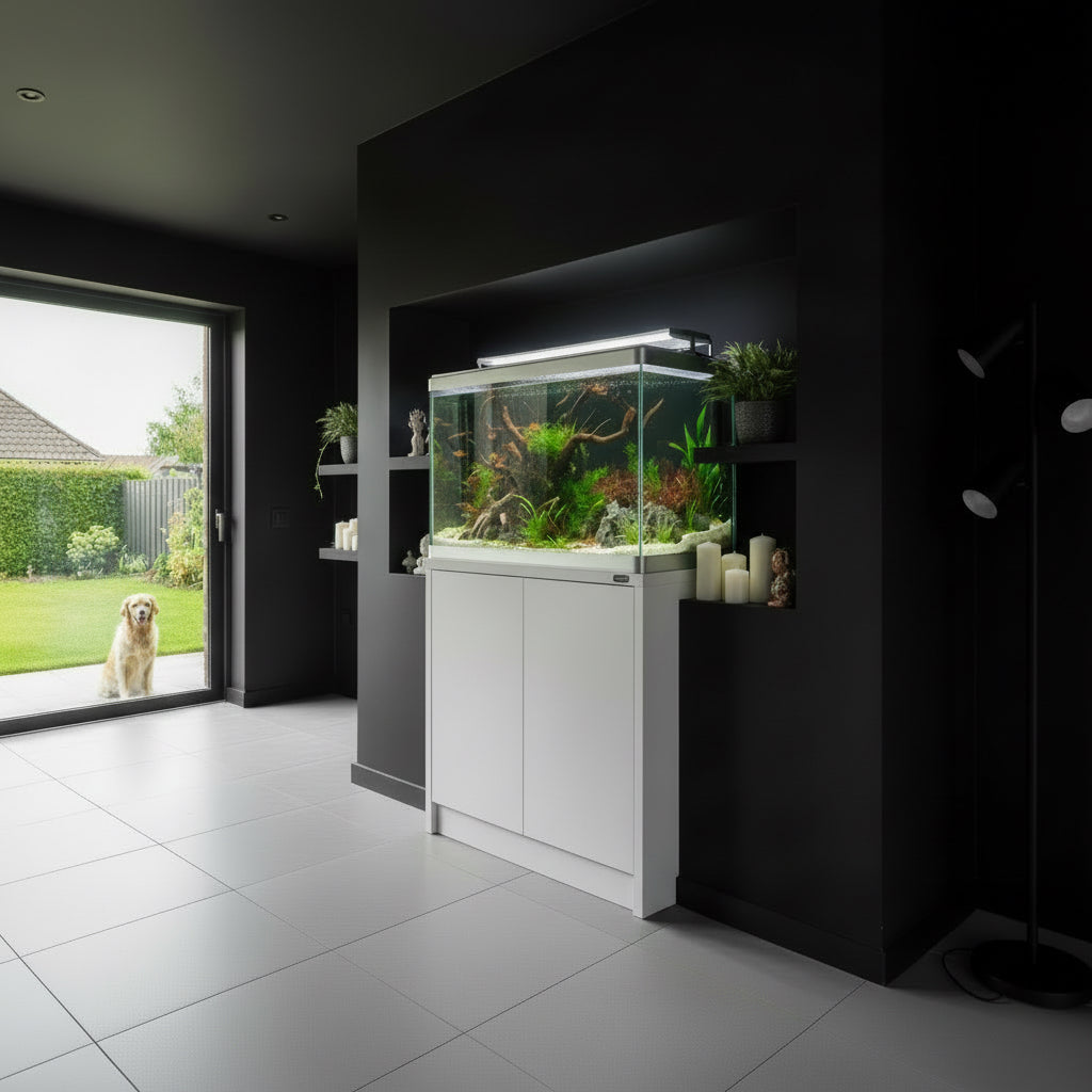 Aqua One Lifestyle Aquarium 76 Set Cabinet + Tank