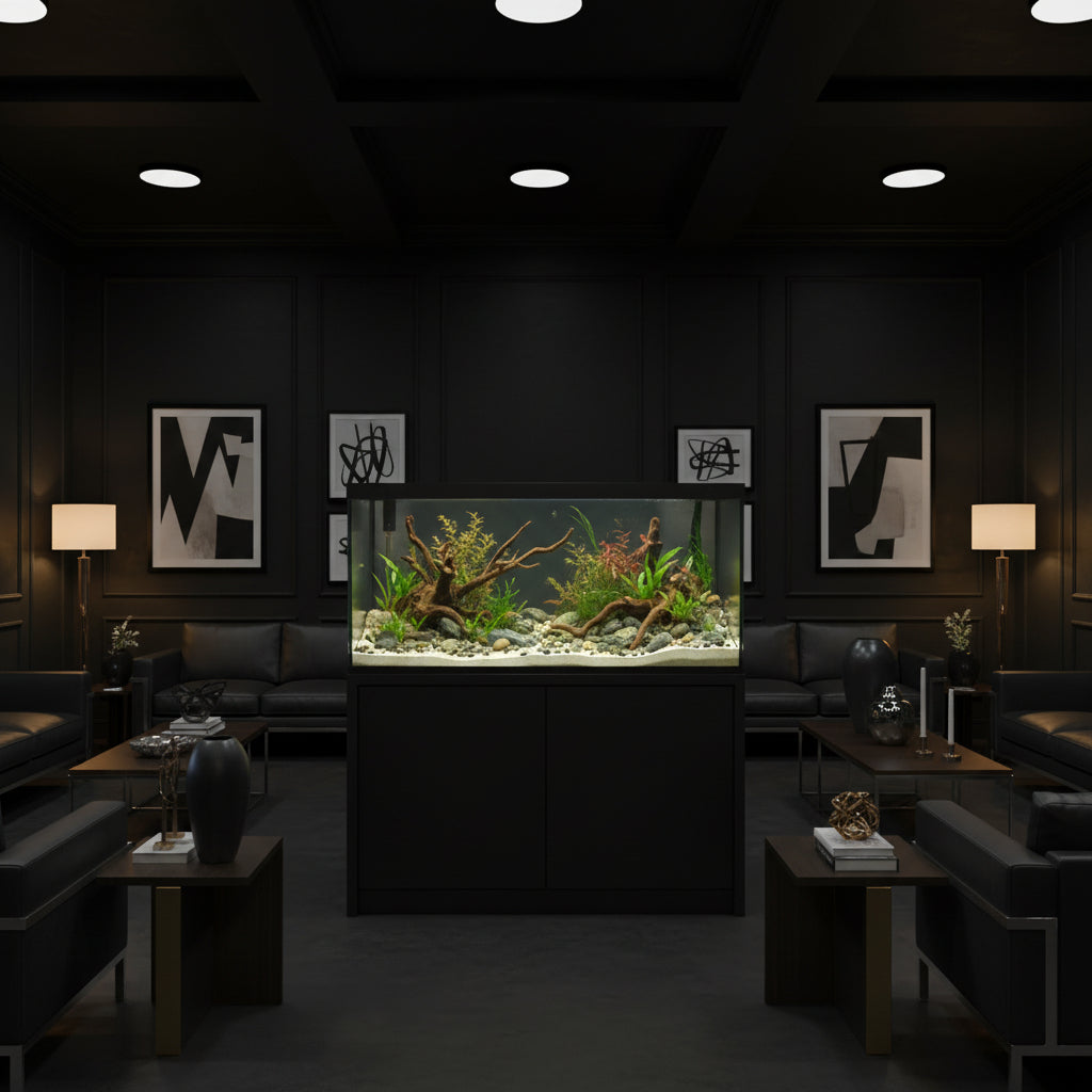 Aqua One Lifestyle Aquarium 127 Set Cabinet + Tank