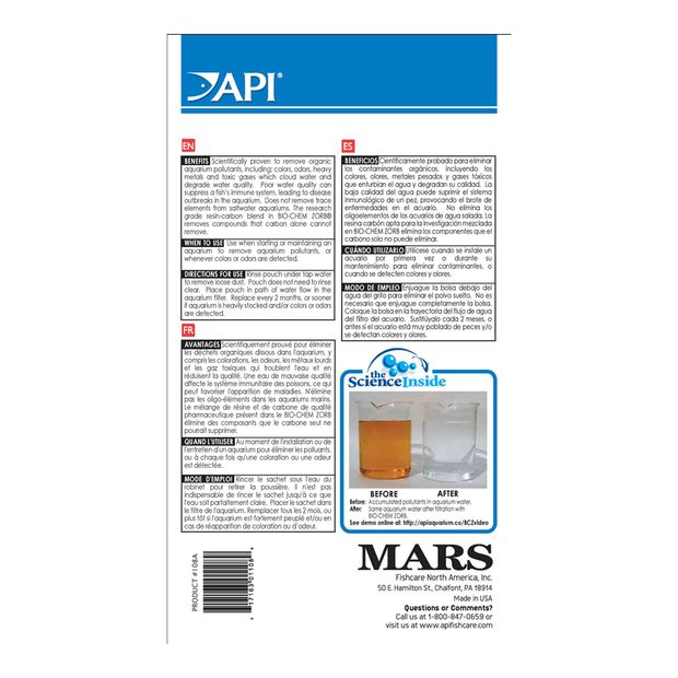 API Bio Chem Zorb Treats 210ltrs
