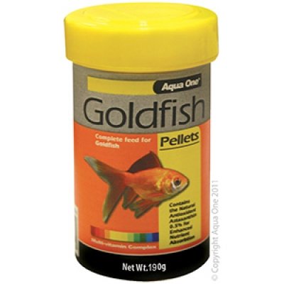 Aqua One Goldfish Pellets - 190g image 1