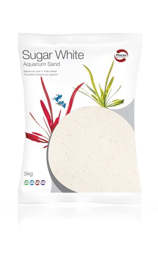 Pisces Sugar White Aquarium Sand - 5kg image 0