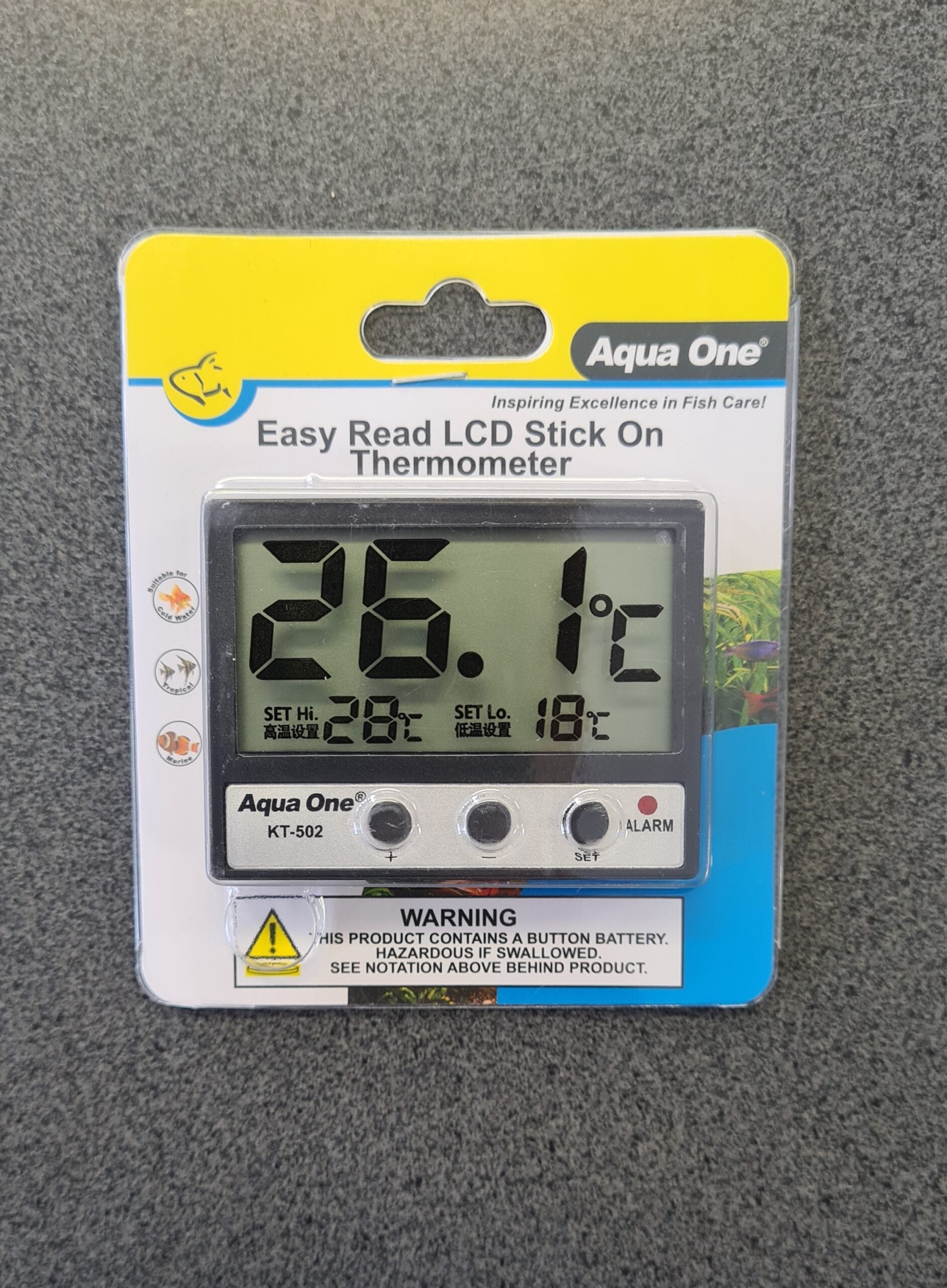 Aqua One Easy Read LCD Stick On Thermometer image 0