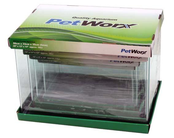 Petworx Curved Aquarium 35x20x23cm 16 Lt image 1