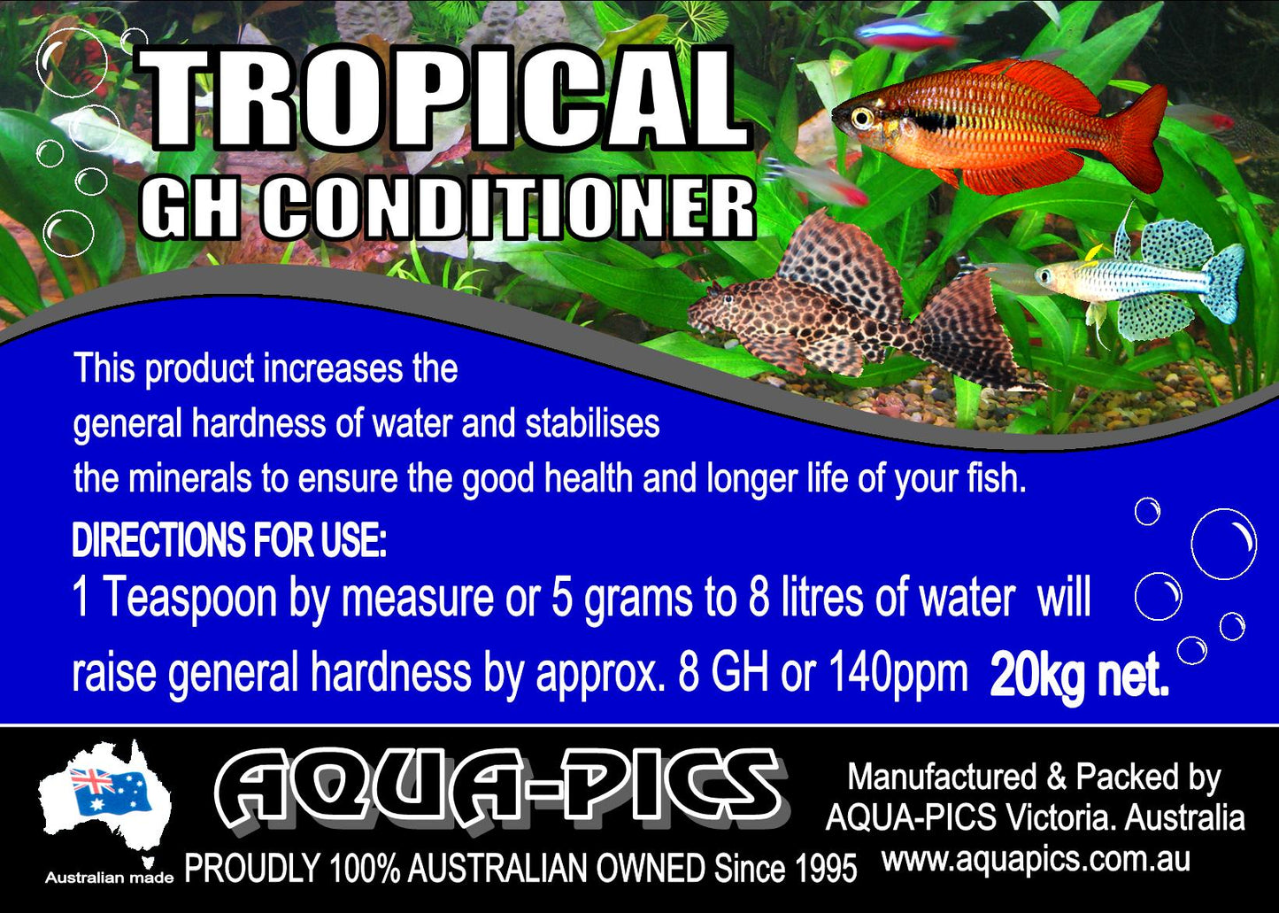 Aqua Pics Tropical gH Conditioner - 1kg image 2