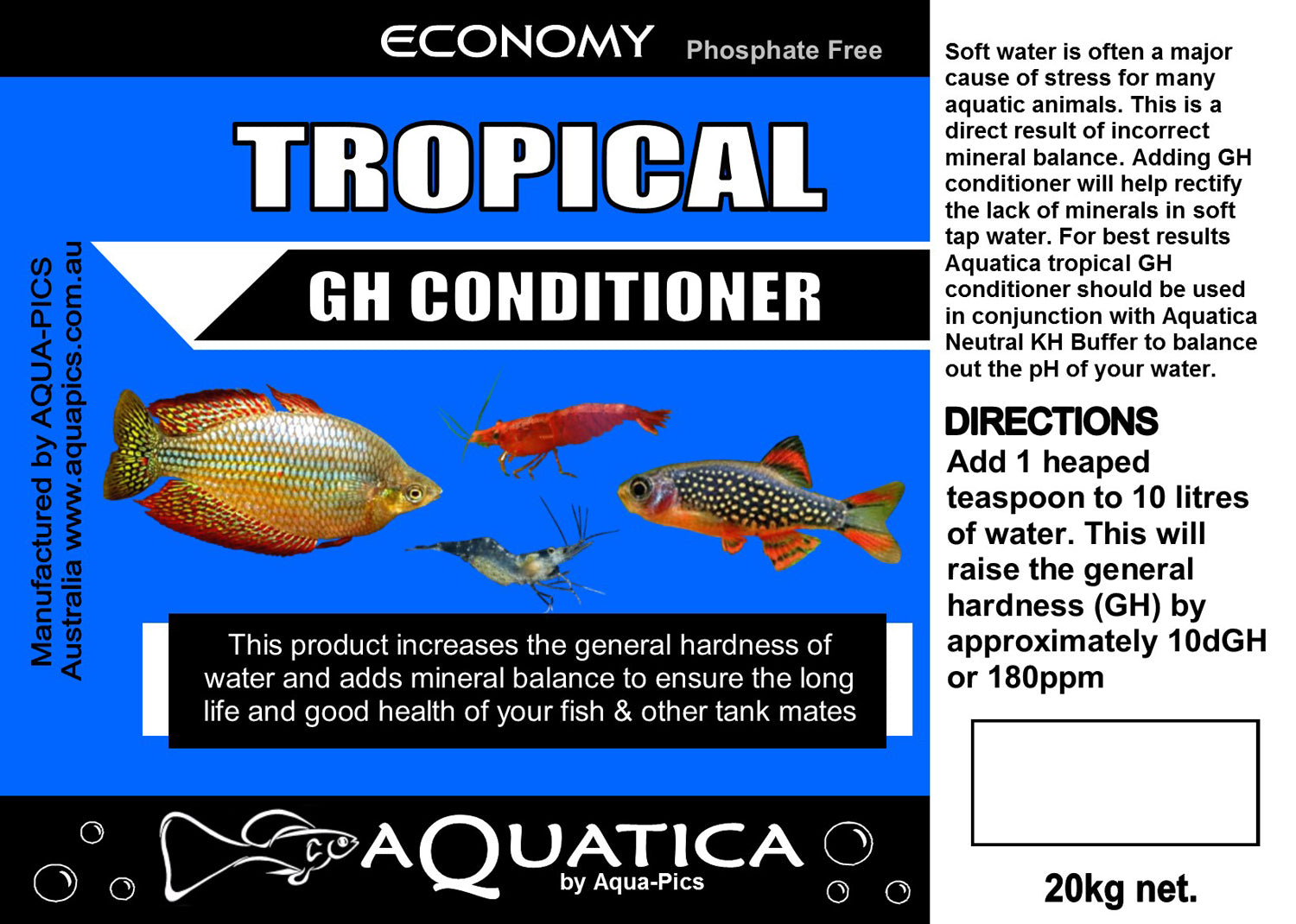 Aquatica Economy Tropical gH Conditioner - 1kg image 1