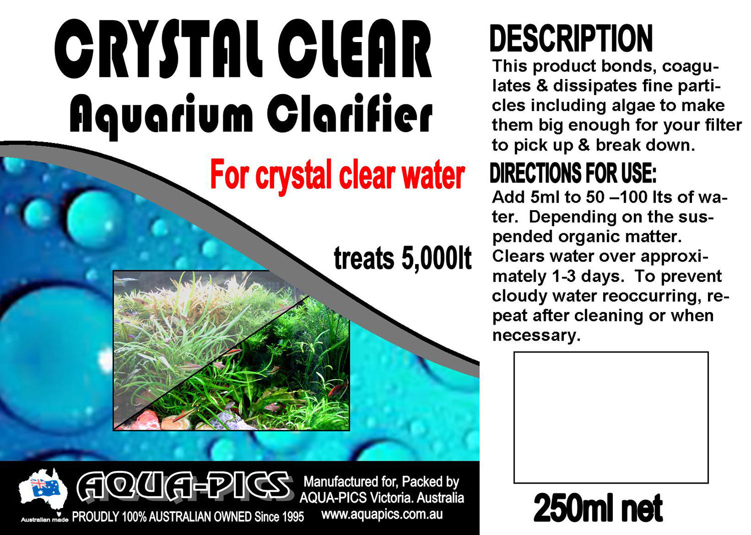 Aqua Pics Crystal Clear - 125ml image 2