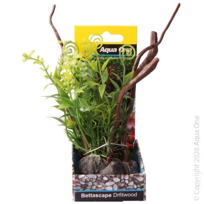 Aqua One Bettascape Plant on Driftwood - Assorted image 0