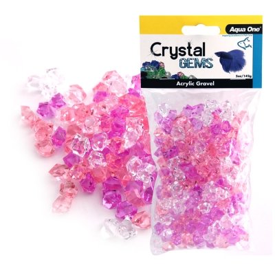 Aqua One Betta Crystal Gems - Pink image 0