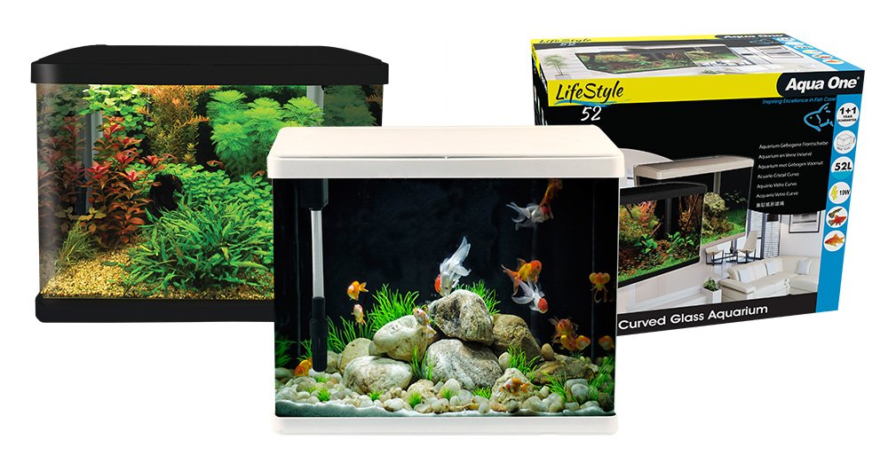 Aqua One LifeStyle 52 52L Aquarium  (Black or White) image 0