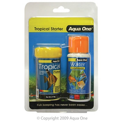 Aqua One Tropical Starter Kit - Food & Conditioner image 0