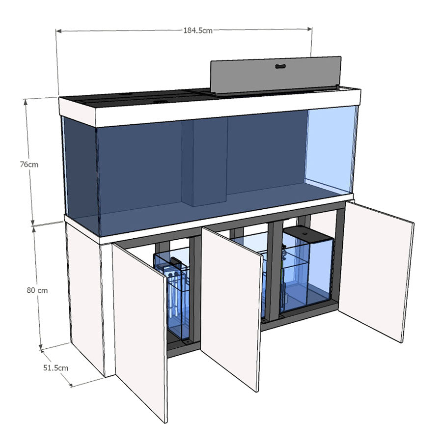 AquaReef 525 S2 Marine Set 525L (Black or White) image 1
