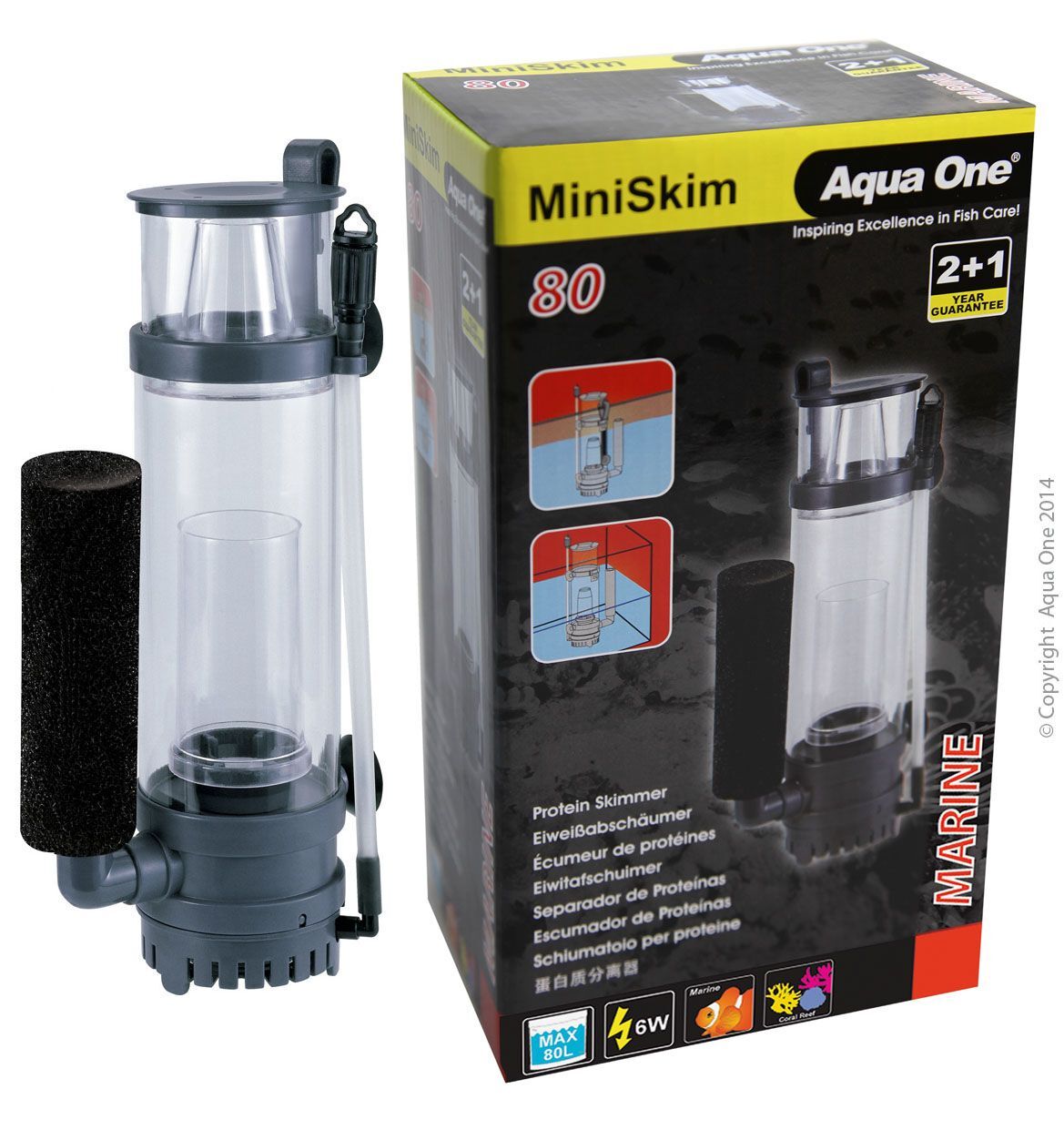 Aqua One MiniSkim 80 Protein Skimmer image 0