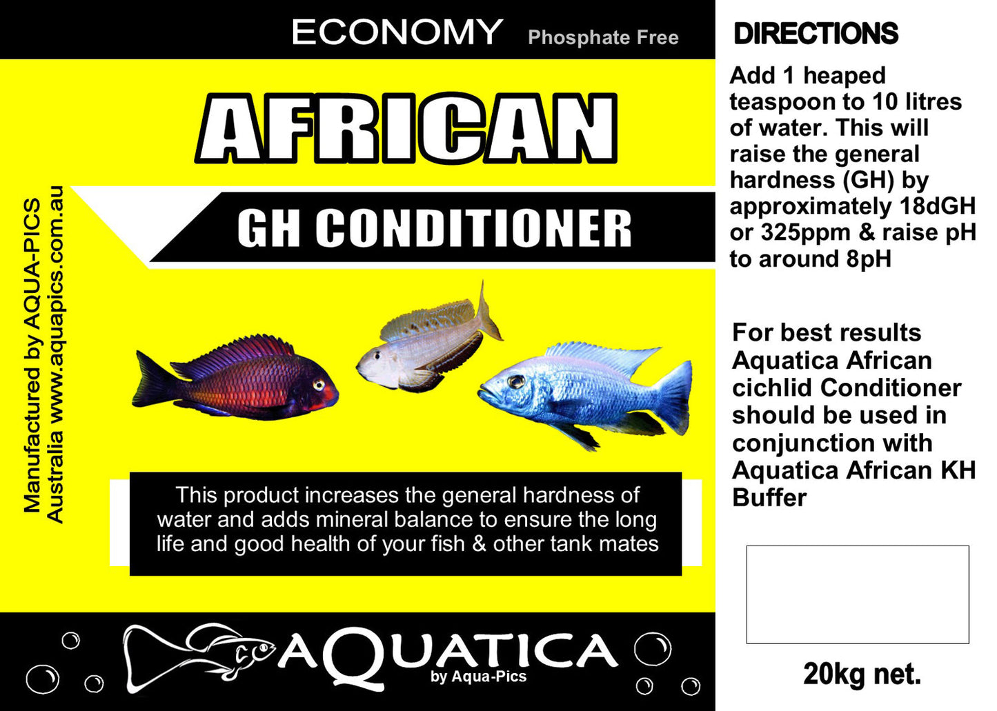 Aquatica Economy African gH Conditioner - 250g image 1