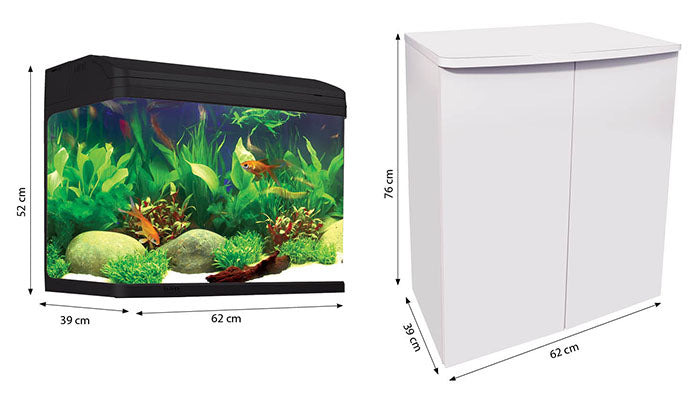 Aqua One AquaStyle 620 90L Aquarium & Cabinet (Black) image 1