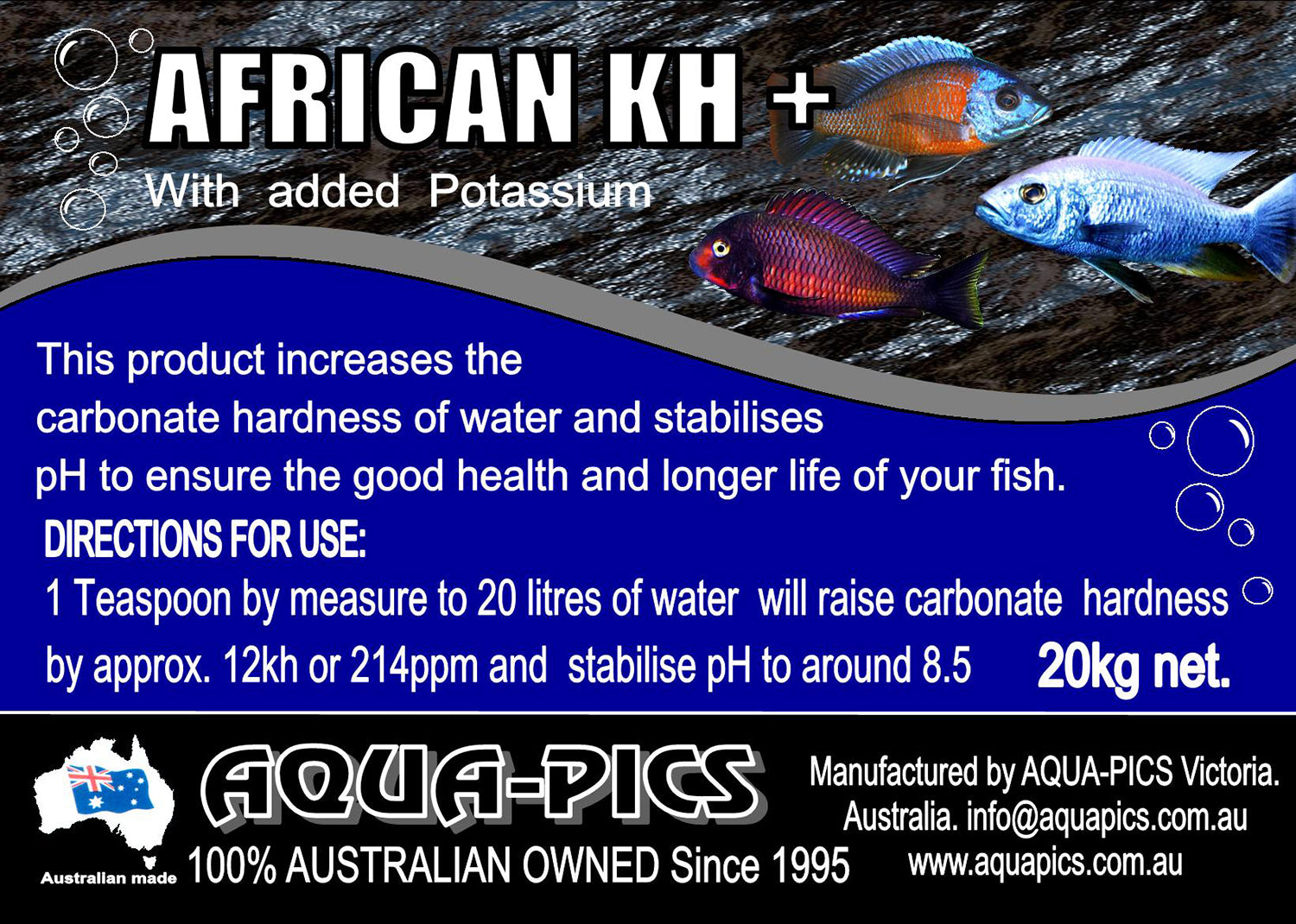 Aqua Pics African kH plus Potassium - 1kg image 2