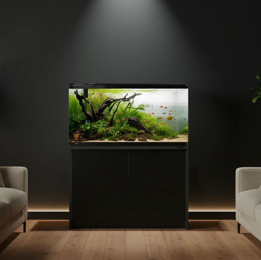 Aqua One Lifestyle Aquarium 190 Set Cabinet + Tank