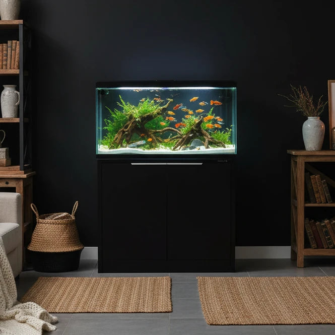 Aqua One Lifestyle Aquarium 76 Set Cabinet + Tank