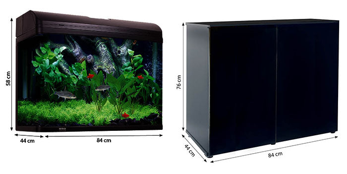 Aqua One AquaStyle 850 165L Aquarium & Cabinet (Black) image 1