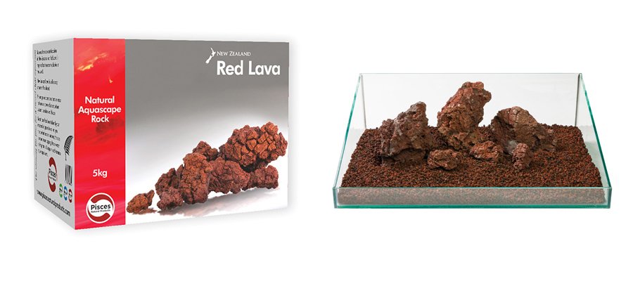 Pisces Red Lava Rock 5kg image 0