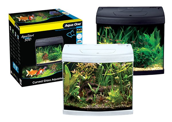 Aqua One AquaStart 500 65L Aquarium (Black or White) image 0