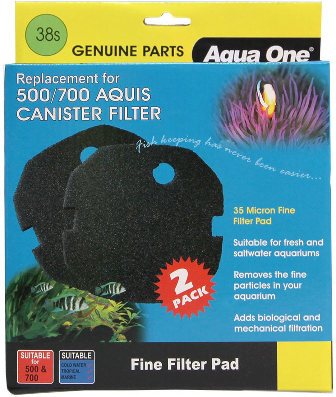 Aqua One 38s Aquis Sponge Pad image 0