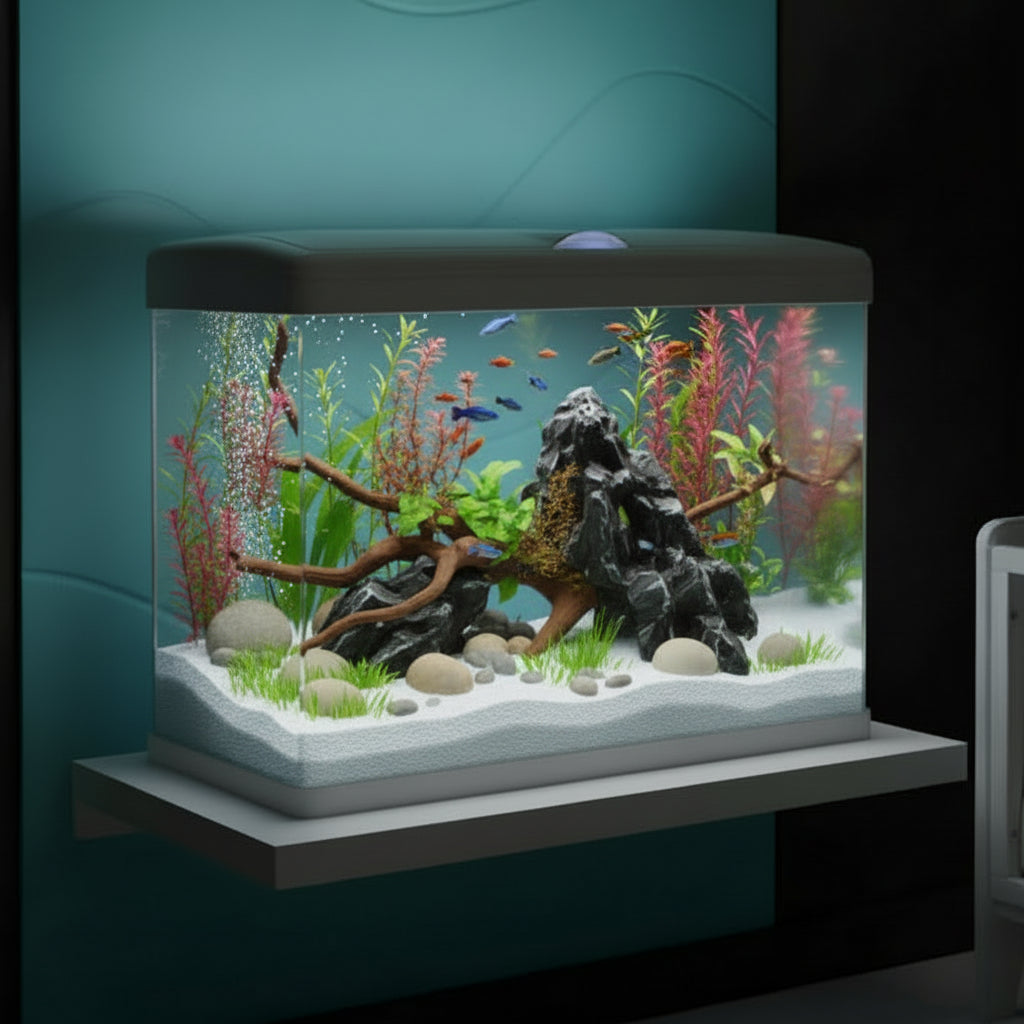Pet Worx Scenic 400 Aquarium 28L - Black